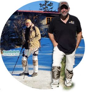 Mit dem Exoskelett am Ochsenkopf