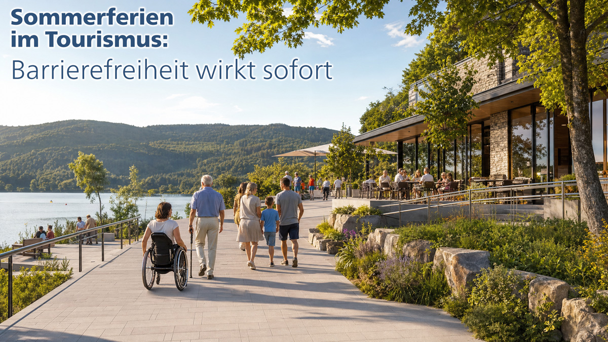 Sommerferien im Tourismus: 5 barrierefreie Sofortmaßnahmen