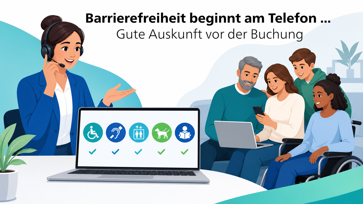 Barrierefreiheit beginnt am Telefon: Gute Auskunft vor der Buchung