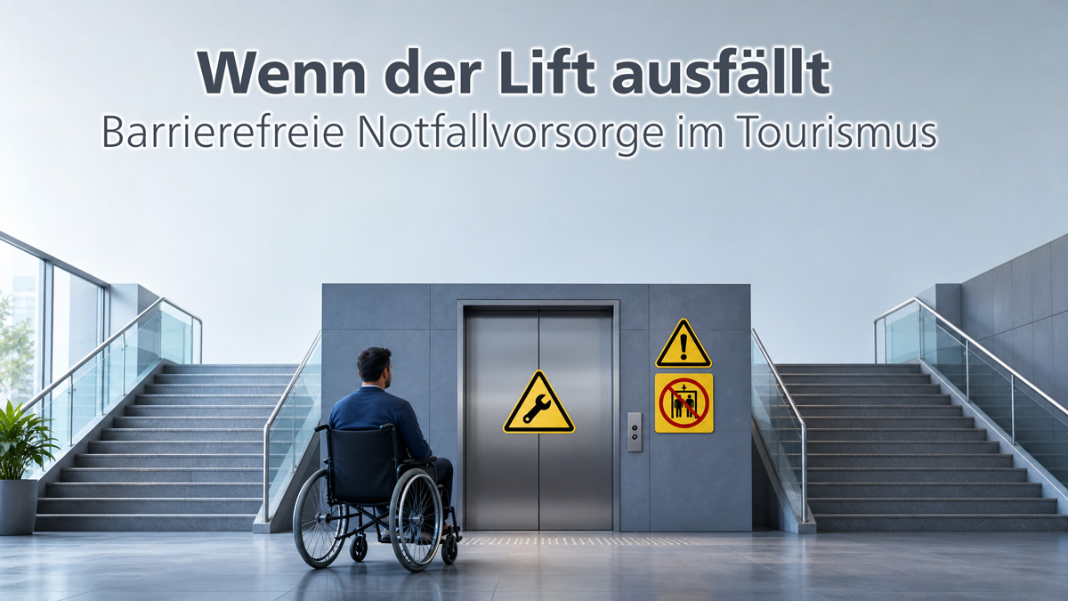Wenn der Lift ausfällt: Barrierefreie Notfallvorsorge im Tourismus