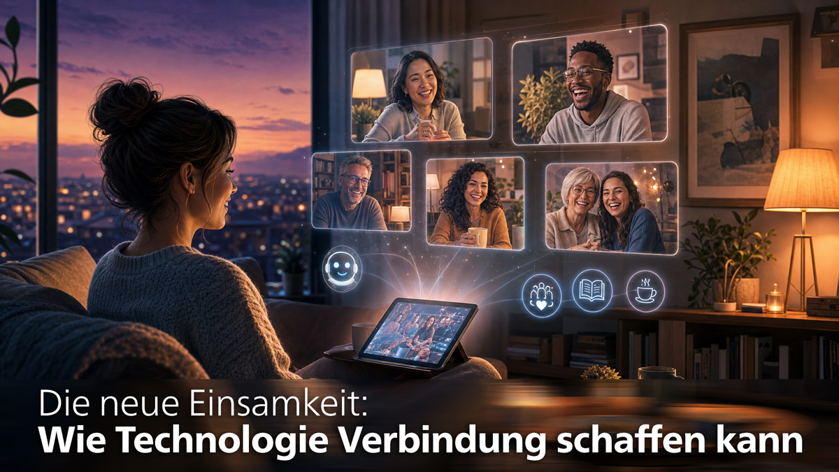 Die neue Einsamkeit: Wie Technologie Verbindung schaffen kann