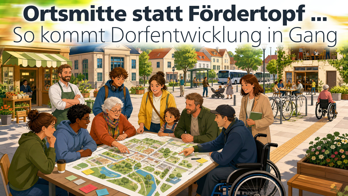 Ortsmitte statt Fördertopf: So kommt Dorfentwicklung in Gang