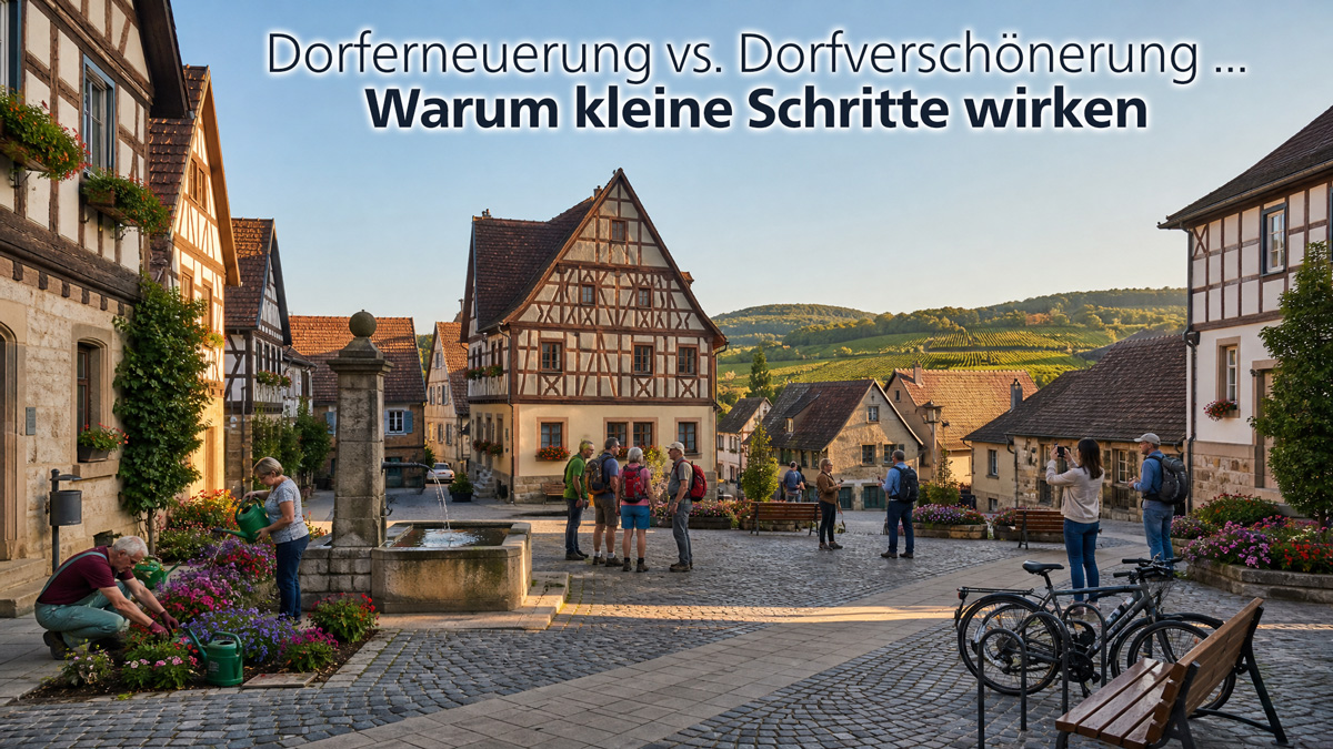 Dorferneuerung vs. Dorfverschönerung: Warum kleine Schritte wirken