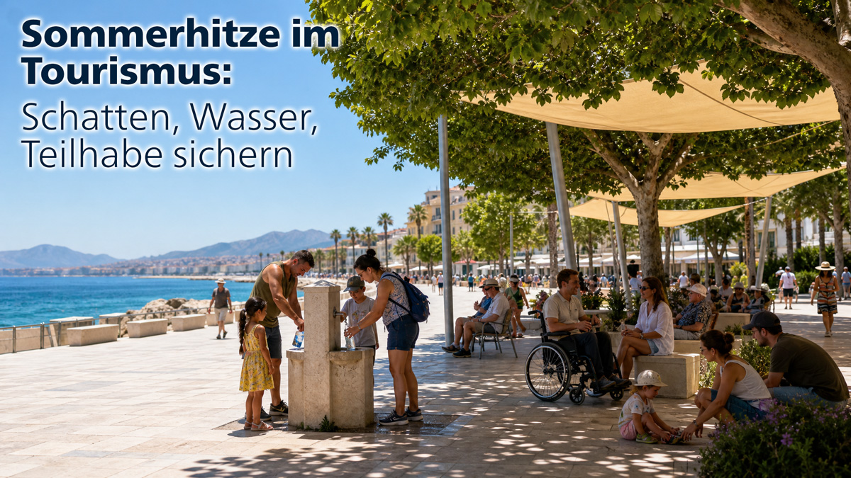 Sommerhitze im Tourismus: Schatten, Wasser, Teilhabe sichern