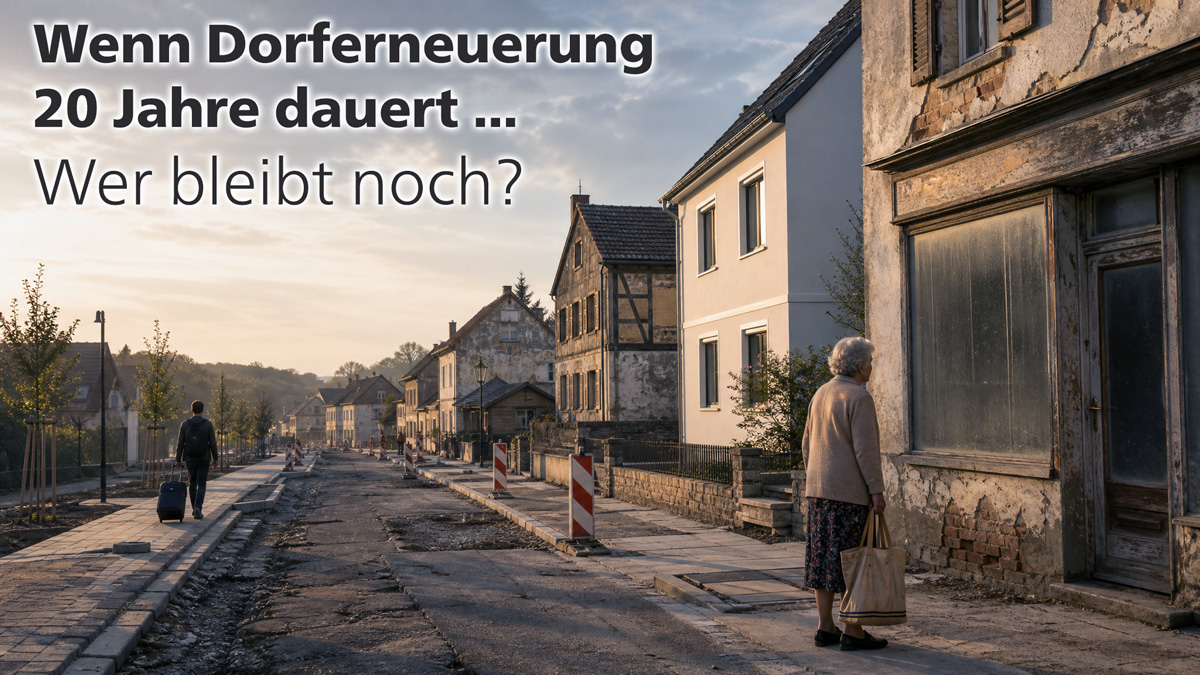 Wenn Dorferneuerung 20 Jahre dauert: Wer bleibt noch?