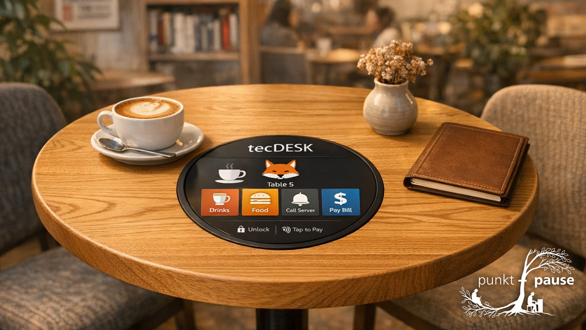 Der tecDESK von punkt+pause – eine kleine Idee, die viel größer ist als ein Tisch