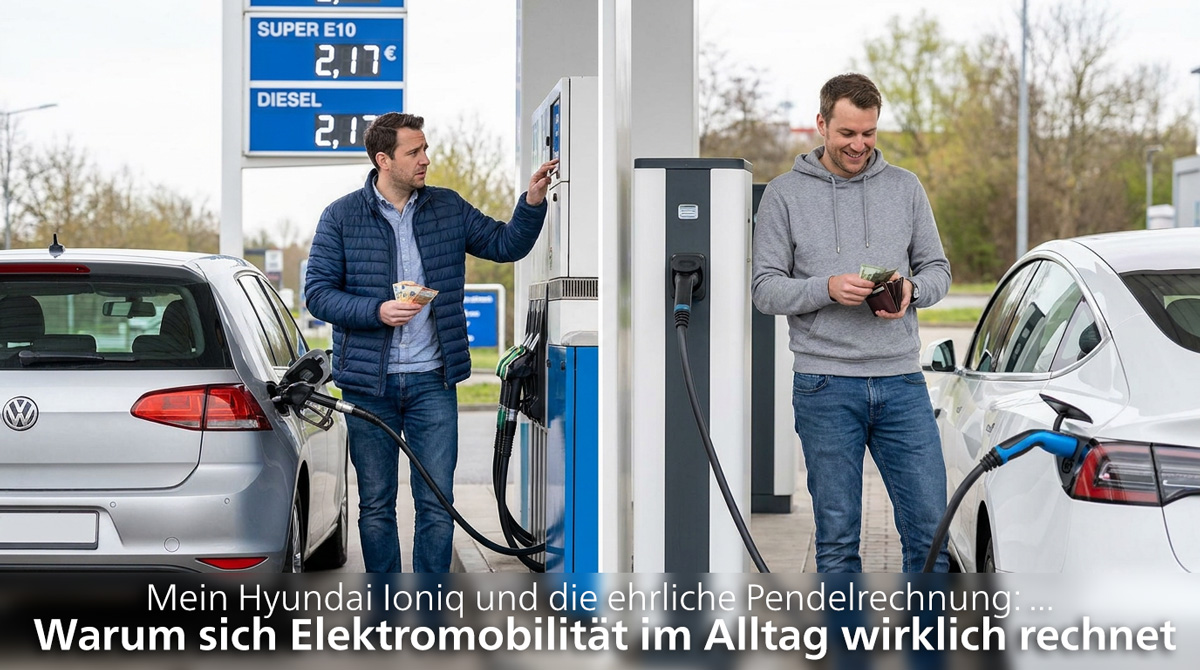 Mein Hyundai Ionic, Elektroauto und die Pendelrechnung