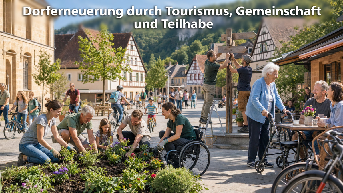 Dorferneuerung durch Tourismus, Gemeinschaft und Teilhabe