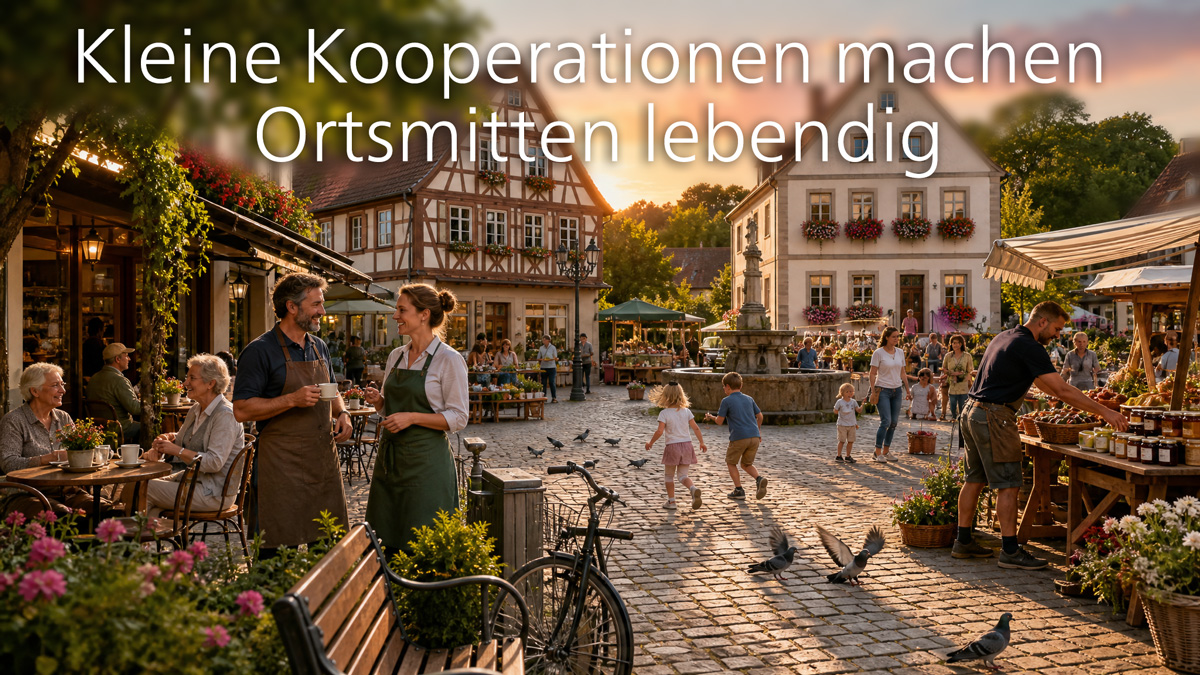 Kleine Kooperationen machen Ortsmitten lebendig