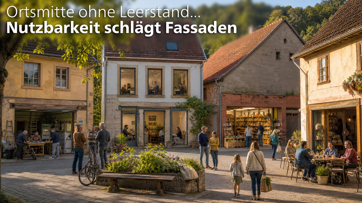 Ortsmitte ohne Leerstand: Nutzbarkeit schlägt Fassaden