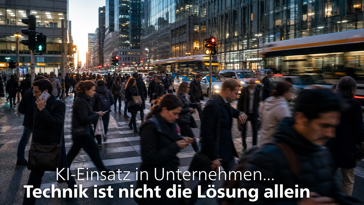 KI-Einsatz in Unternehmen: Technik ist nicht die Lösung allein