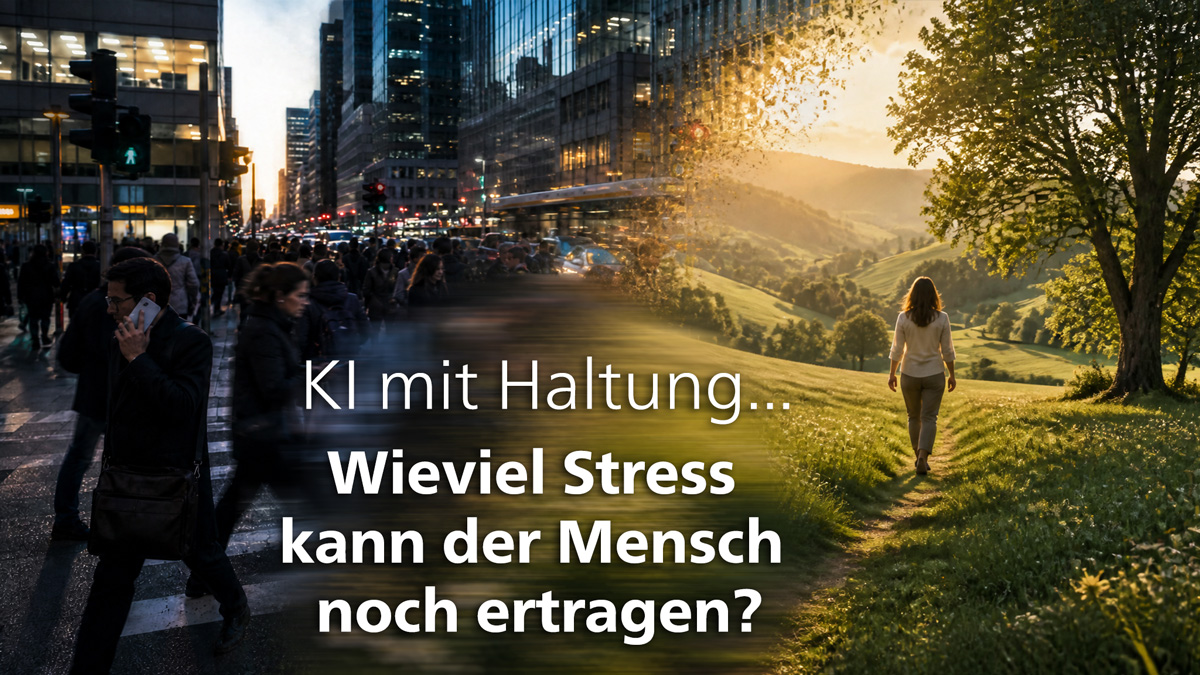 Wieviel Stress kann der Mensch noch ertragen? KI mit Haltung