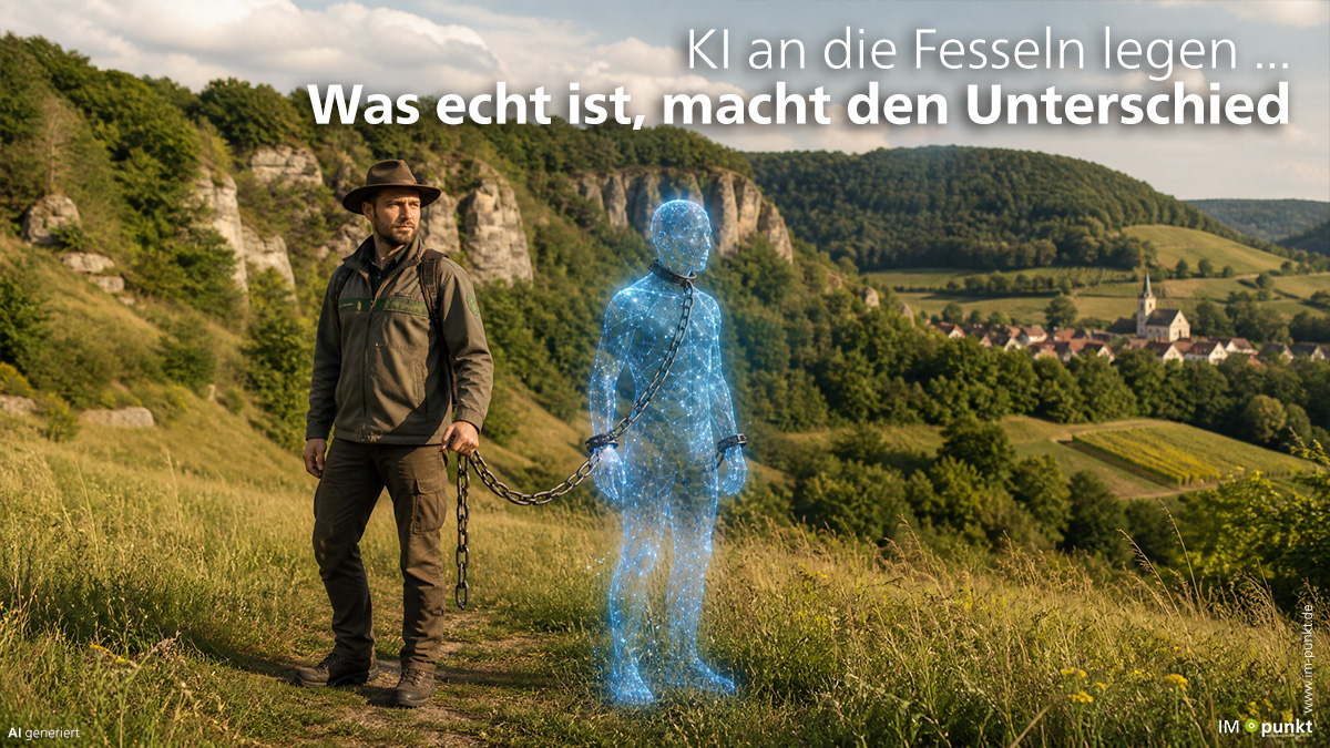 KI an die Fesseln legen: Was echt ist, macht den Unterschied
