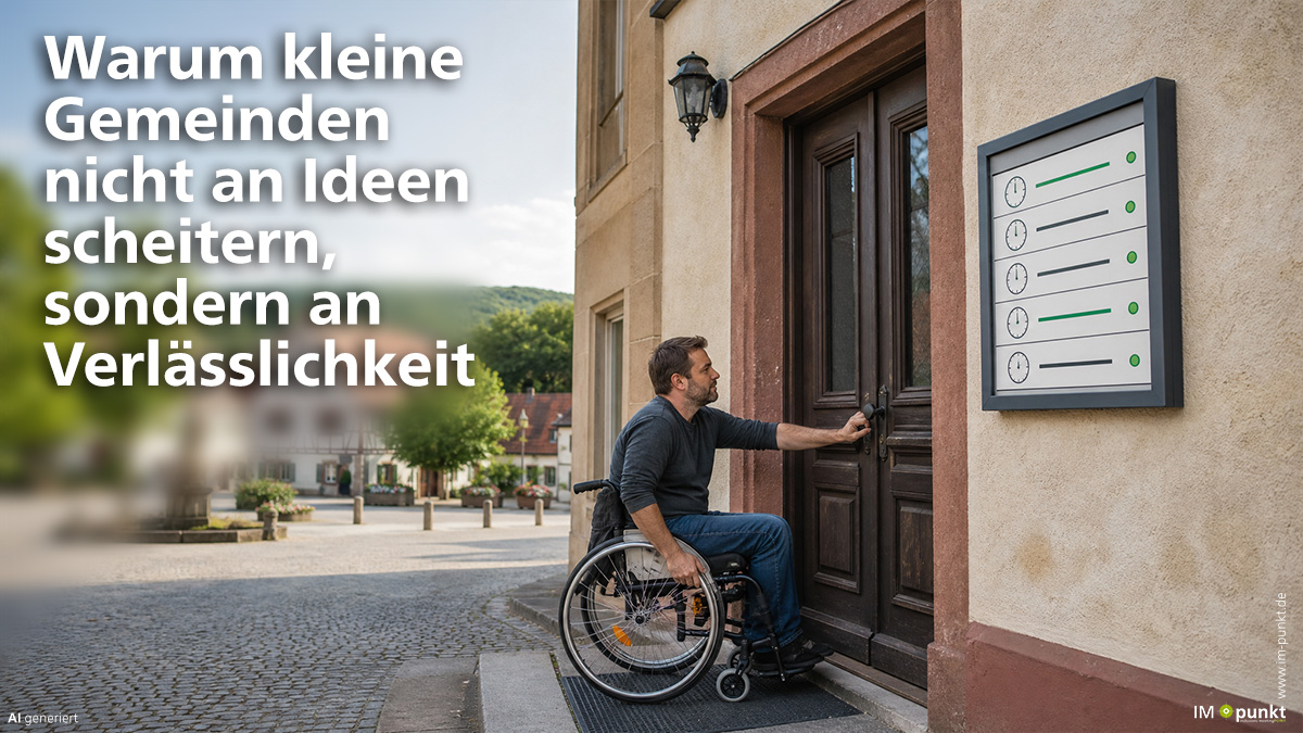 Warum kleine Gemeinden nicht an Ideen scheitern, sondern an Verlässlichkeit