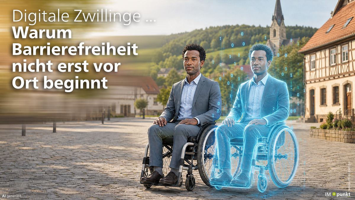 Digitale Zwillinge für barrierefreie Orte: Teilhabe vorab testen