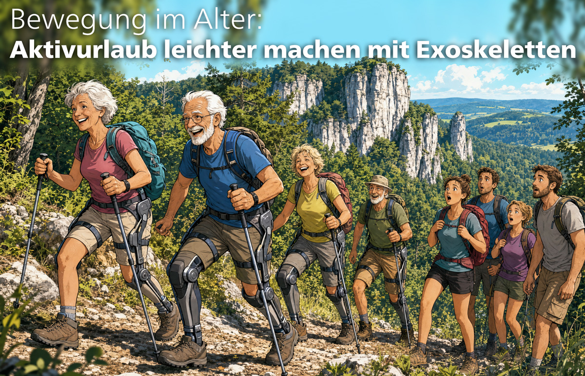 Bewegung im Alter: Aktivurlaub leichter machen mit Exoskeletten
