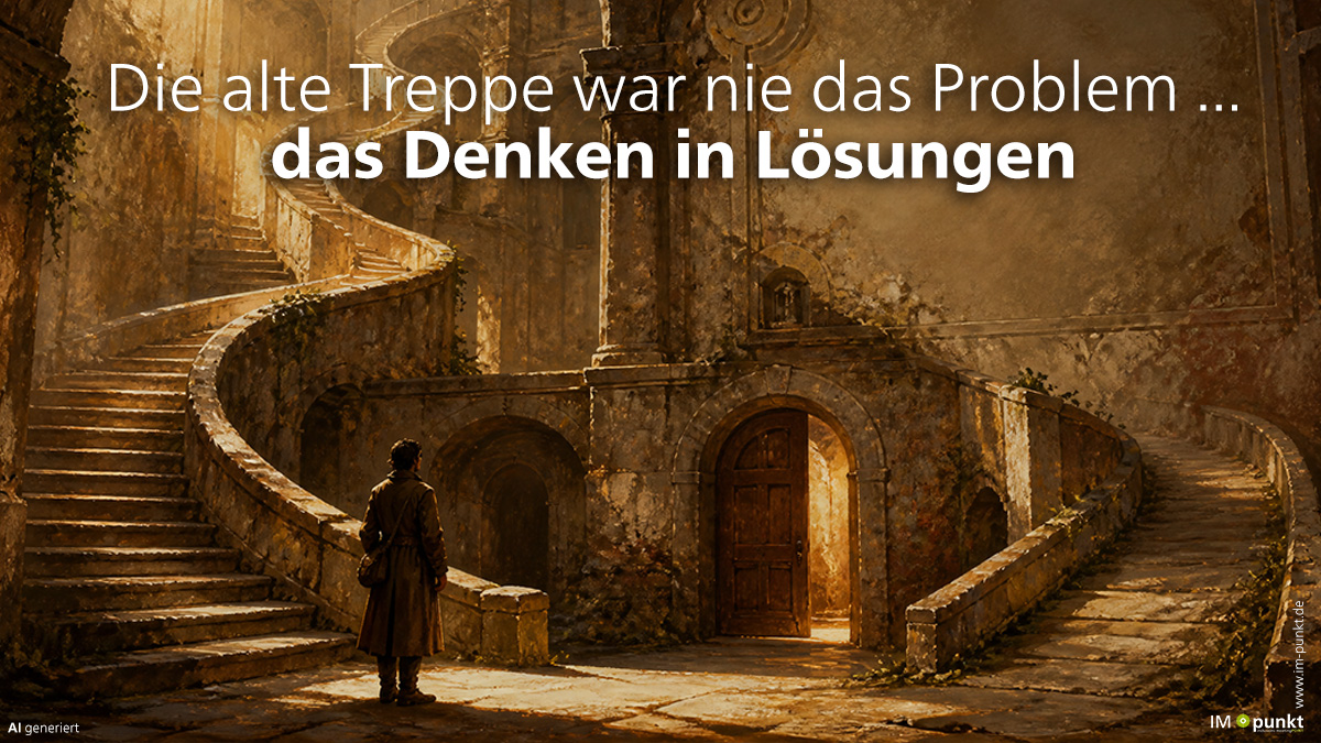Die alte Treppe war nie das Problem – das Denken in Lösungen