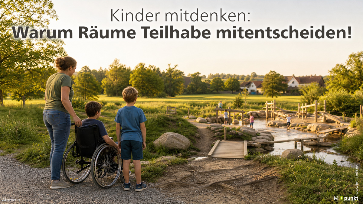 Kinder mitdenken: Warum Räume Teilhabe mitentscheiden