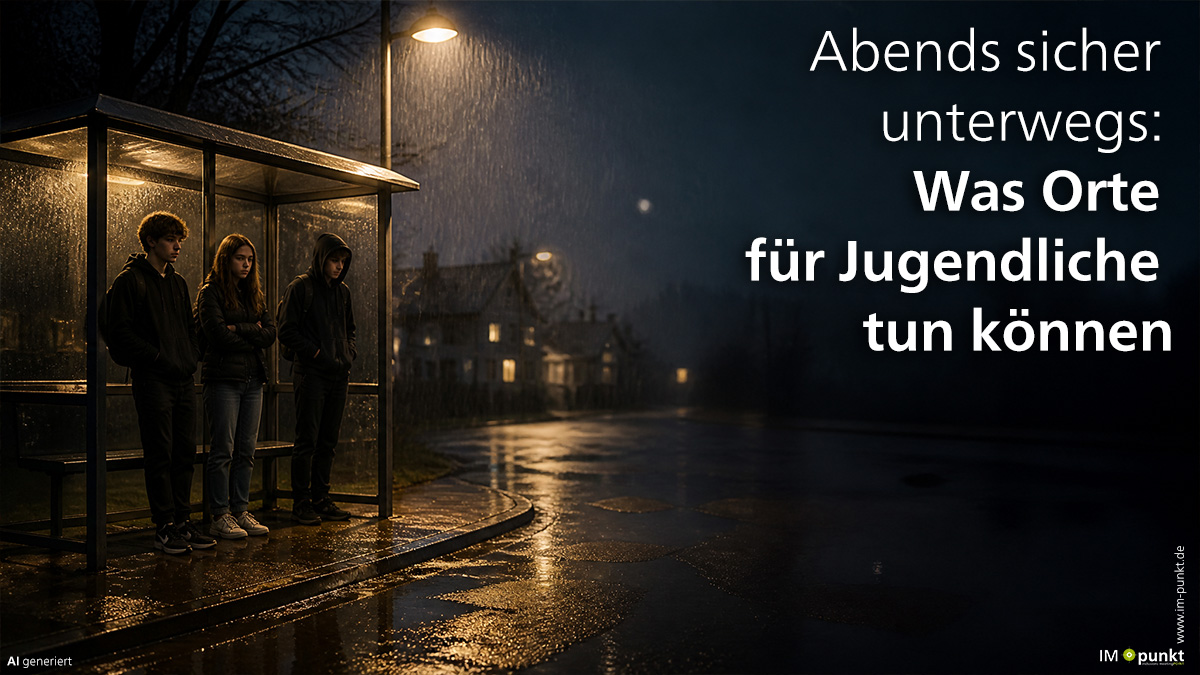 Abends sicher unterwegs: Was Orte für Jugendliche tun können